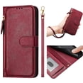 thumbnail image 2 of FOXDOCK Funda Tipo Cartera para Xiaomi Redmi A3 Pro Cuero PU con Cremallera y Correa de Muñeca, Ranuras para Tarjetas, Soporte Plegable, Cierre Magnético, 2 of 5