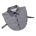 thumbnail image 4 of kusrkot Blouse pour Femmes Col Insert Amovible - Noir, comme Décrit, 4 of 9