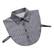 thumbnail image 4 of Blusa de media camisa con cuello redondo y cuello desmontable. Media camisa con cuello falso. Negro, 4 of 9