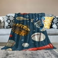 thumbnail image 2 of BCIIG Sport Game Blanket Gifts for Adult &amp; Kids for Bedding Room Couch Soft Lightweight Warm Cozy Cool Soccer Football Basketball Baseball Hockey Tennis Sports Theme Throw Blankets Decor 60x80in, 2 of 6