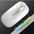 thumbnail image 3 of 2.4GHz & Bluetooth Mouse, Rechargeable Wireless LED Mouse for Lenovo Tab K10 ALso Compatible with TV / Laptop / PC / Mac / iPad pro / Computer / Tablet / Android - Onyx Black, 3 of 7