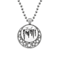 thumbnail image 1 of Collier Pendentif Illustration Peinte à la Main Lune Rétro Étoiles Bijoux, 1 of 3