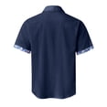 thumbnail image 4 of PEASKJP Chemise Homme Coupe Régulière Décontractée Unie Élégante Performance Col Polo, Marine TTG, 4 of 5