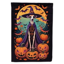 Italian Greyhound Witchy Halloween Garden Flag 11.25 in x 15.5 in