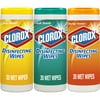 Clorox Disinfecting Wipes, (105 ct Value Pack), Fresh Scent, Crisp Lemon and Orange Fusion, 35 Wipes, 3 ct