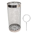 thumbnail image 2 of Cesta para asar con ruedas, cesta cilíndrica para asar con ruedas de acero inoxidable, cesta para barbacoa, durabilidad comprobada, 2 of 14