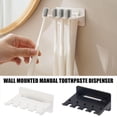 thumbnail image 4 of Wall Mounted Non Perforated Toothbrush Storage Rack, Toothbrush Toothpaste ), 4 of 8