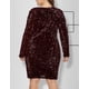 thumbnail image 4 of Vestido de lentejuelas de talla grande para mujer Cuello en V Fiesta Cóctel Sparkle Glitter Noche Elástico Mini vestidos ajustados Xemadio WRMH-223-11, 4 of 7