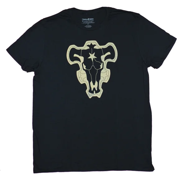 RARE Black Clover Adult New T-Shirt - Black Bull Symbol Shirt Logo