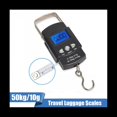 thumbnail image 2 of 1Pcs 50Kg Travel Scale Digital Fishing Scale with Ruler High Precision Fishing Scale No Battery,1 x portable scale no battery,black, 2 of 7