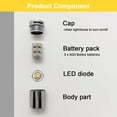 thumbnail image 6 of Miniature LED Spotlights, Tiny Lights for Hand Craft/DIY, Miniature Light Battery Operated, Dollhouse Lights, Miniature Lights for Toy Brick Building Blocks - 10 Pack (Warm White), 6 of 7