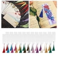 thumbnail image 3 of Keychain Tassels Variety Bookmark Tassels with Loops Card Gift Soft Pendants Paper for Jewelry Making Earring Bookmarks Necklace Crafts 24pcs, 3 of 10