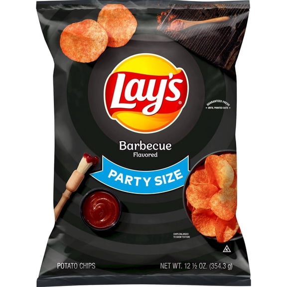 Lay's Barbecue Flavor Party Size Potato Chips - 12.50oz - Pack of 2