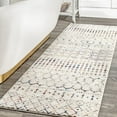 thumbnail image 1 of nuLOOM Moroccan Blythe Runner Rug, 2' 6" x 18', Light Multi, 1 of 15