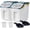 2Pack 50lbs Dark Blue, variant on Large Flour Storage Container Bin 50lb, 2Pack Airtight Rice Storage Containers with Wheels Seal Locking Lid, , Sugar, Baking Supplies, Rice Dispenser Set with Measuring Cup & Scoop - Grey