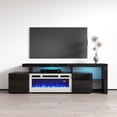 thumbnail image 4 of Meble Furniture Inferno WH-EF Electric Fireplace 73" TV Stand Black, 4 of 5