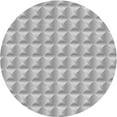 thumbnail image 1 of Ahgly Company Machine Washable Indoor Round Transitional Platinum Silver Gray Area Rugs, 4' Round, 1 of 7