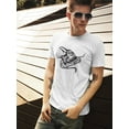 thumbnail image 2 of Crow With A Geometric Figure T-Shirt Men -Image by Shutterstock, Male 4X-Large, 2 of 4