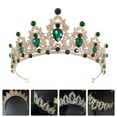thumbnail image 2 of KAKOWELY Tiara nupcial de cristal, corona, tiara, tocado de boda, diadema de cumpleaños, accesorio para el cabello, 2 of 4