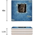 thumbnail image 3 of FMSHPON Hole Cowboy Hole Cat Cute Shorthair Pet Set of 4 Coaster for Drinks, Absorbent Ceramic Stone Coasters Cup Mat with Cork Base for Home Kitchen Room Coffee Table Bar Decor, 3 of 4