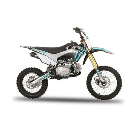 SYX MOTO New Whip Gas 125cc 4-Stroke Dirt Bike Kick Start Black/Blue