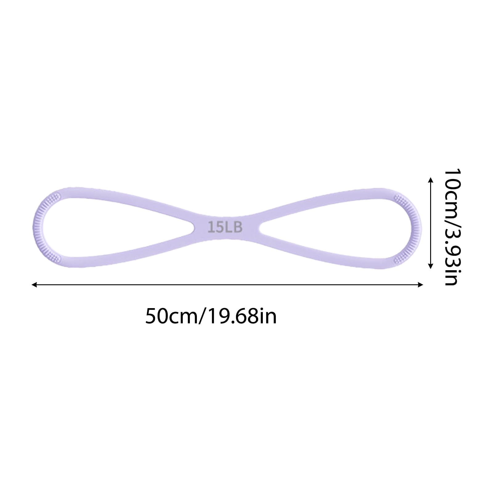 Resistance Bands 8-Shaped Silicone Resistance Band with Massage Grip, Figure 8 Resistance Bands with Handles Keep Resistance Band Figure for Home Workout