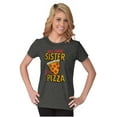 thumbnail image 3 of Will Trade Sister for Pizza Joke Womens Slim Fit Graphic Tee Brisco Brands S, 3 of 5