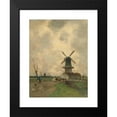 thumbnail image 2 of Johan Hendrik Weissenbruch 19x24 Black Modern Framed Museum Art Print Titled - The Mill (1870 - 1903), 2 of 5