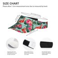 thumbnail image 3 of Pofeuu Palm Leaves Flamingo Print Sunscreen Visor Cap Adjustable Sport Empty Top Baseball Sun Cap for Men Women Sports Outdoor Headwear, 3 of 7