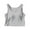 Gray, variant on fatyb Crop Tank Tops for Women with Built in Bra Sleeveless Padded Womens Workout Yoga Shirts Activewear