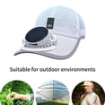 thumbnail image 4 of Misright Breathable Sun Hat Detachable Solar Powered Fan For Hiking Beach Sports, 4 of 19