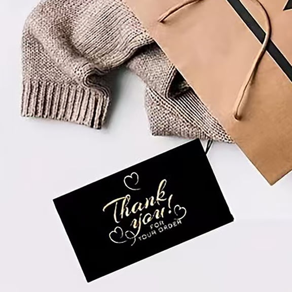 FELTECHELECTR 300Pcs Business Thank You Cards Elegant Design For Various Occasions 3.54X1.97X0.04In