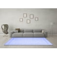 thumbnail image 3 of Ahgly Company Machine Washable Indoor Rectangle Abstract Blue Contemporary Area Rugs, 2' x 5', 3 of 4