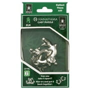BePuzzled | Elk Hanayama Cast Metal Brainteaser Puzzle Mensa Rated Level 6, for Ages 12 and Up