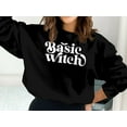 thumbnail image 4 of Women's Basic Witch Halloween Sweatshirt, Wiccan Shirt, 4 of 8