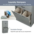 thumbnail image 6 of Furvclv Bathroom Storage Cabinet With 2 Laundry Baskets, Tall Anti-Tipping Tilt-Out Double Doors Hidden Laundry Hamper Cabinet With 2 Doors & 1 Drawer For Laundry Room, 6 of 9