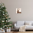 thumbnail image 2 of Stupell Industries Cardinals Perched Snowy Antlers Holiday Painting Gray Framed Art Print Wall Art, 2 of 7