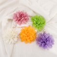 thumbnail image 4 of Boho Fabric Flower Dangle Earrings for Women Colorful Lightweight Handmade Shell Pearl Camellia Summer Wedding Vacation Statement Drop Dangling Earrings Birthday Holiday Jewelry, 4 of 12