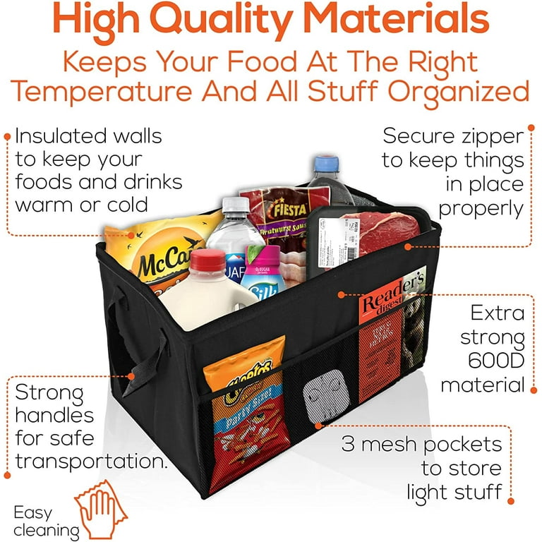 Insulated trunk on sale organizer for groceries