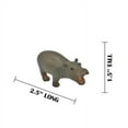 thumbnail image 7 of Hippo, Hippopotamus, Baby, Museum Quality Rubber Animal Toy, Educational, Realistic Hand Painted Figure, Lifelike Model, Figurine, Gift, 2" M111 B646, 7 of 7