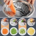 thumbnail image 2 of Germany Multifunctional Stainless Steel Basin, 2026 New 3 in 1 Multifunctional Stainless Steel Basin Strainer Set with Grater, Strainer Drain Basket for Rinsing Draining Mixing, 2 of 8