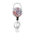 thumbnail image 4 of Porte-badges Rétractables, Moulinet de Badge en Strass, Porte-Clés Rétractable Robuste, Pince pour Badge d'Identité Rétractable, 4 of 5