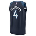 thumbnail image 3 of Men's Fanatics Rob Dillingham  Navy Minnesota Timberwolves 2024 NBA Draft Fast Break Player Jersey - Icon Edition, 3 of 3