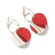 thumbnail image 2 of Pendientes de mujer de plata 925, pendientes con forma de pétalo, pendientes de mujer de moda, joyería de moda barata (rojo), 2 of 3
