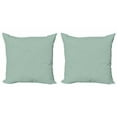 thumbnail image 1 of Abstract Throw Pillow Cushion Cover Pack of 2, Simplistic Repetitive Pattern with Flower Inspired Rounds, Zippered Double-Side Digital Print, 4 Sizes, Turquoise Salmon, by Ambesonne, 1 of 2