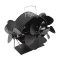 thumbnail image 4 of Ventilador De Estufa, 3 Cabezales, 18 Aspas, Soplado De 270 Grados, Flujo De Aire Eficiente, Ventilador De Estufa Accionado Por Calor, Ahorro De Energía Para Chimenea, 4 of 7