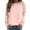 Pink, variant on Womens Sweatshirts Christmas Print Streetwear Crewneck Long Sleeve Pullover Tops