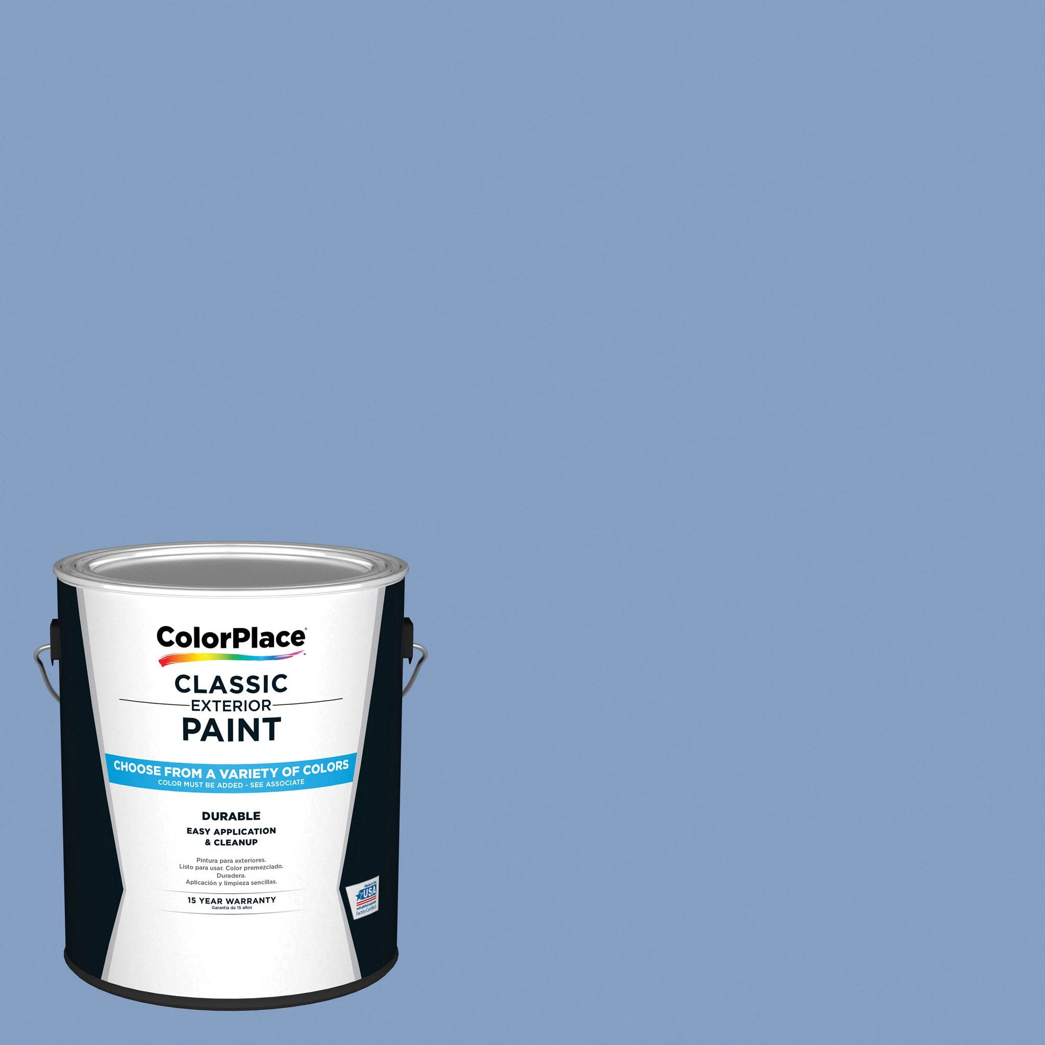ColorPlace Classic Interior Wall & Trim Paint, Periwinkle Blue, Satin