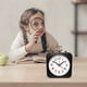 thumbnail image 5 of Despertador pequeño y silencioso con diseño de caramelos creativos de moda, reloj despertador de escritorio con barrido de viento y segundos., 5 of 6