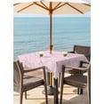 thumbnail image 3 of Outdoor Tablecloth with Umbrella Hole for Patio/Picnic/Party/Camping, Pink Branches Waterproof Table Cloth Square Cover Washable, Vintage Art Farmhouse (54"x 54"), 3 of 8